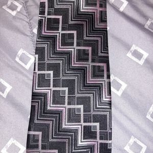 Beautiful Borelli Black Pink Geometric Print Tie